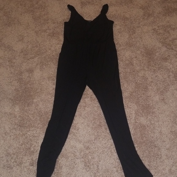 Ambiance Pants - Black jump suit with pockets